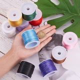 Nylon Thread, for Jewelry Making, Mixed Color, 1.5mm, about 15m/roll, 30colors, 1roll/color, 30rolls/set