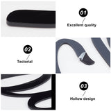 2Pcs Acrylic Spa Signs, with 30Pcs Acrylic Double-sided Sticker, Flat Round, for Salon Wall Decoration, Mixed Color, 230x190x2.9mm