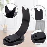 3Pcs 2 Style Acrylic Pen Holder Display Stand, Makeup Brush Rack, Desk Pencil Wand Holder, Black, 27.5~88x50~127x29.5~93mm