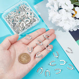 120Pcs Alloy Pendants, Horseshoe, Antique Silver, 18x12x1.5mm, Hole: 2mm