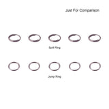 1 Box Iron Mixed Split Rings, Double Loops Jump Rings, Platinum, 4~10x1~1.3mm, about 2~7.4mm inner diameter