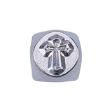 Iron Metal Stamps, for Imprinting Metal, Wood, Leather, Cross Pattern, 64.5x10x10mm