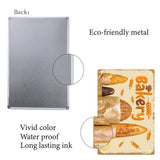 Rectangle Metal Iron Sign Poster, for Home Wall Decoration, Food Pattern, 200x300x0.5mm