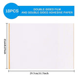 A4 Double-Sided Adhesive Sheet, Rectangle, White, 297x210x0.2mm