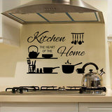 PVC Wall Stickers, for Home Living Room Bedroom Decoration, Black, Tableware Pattern, 300x680mm