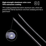 Rubber Covered Aluminum Wire, Bendable Metal Craft Wire, for Making Dolls Skeleton DIY Crafts, Platinum, 3mm