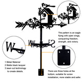 Orangutan Iron Wind Direction Indicator, Weathervane for Outdoor Garden Wind Measuring Tool, House, 253x358mm