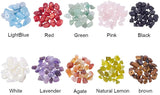 Natural Jade & Aquamarine &  Green Aventurine & White Shell & Red Jasper & Rose Quartz & Tiger Eye & Amethyst & Agate & Obsidian Chips Beads, 5~8x5~8mm, Hole: 1mm, about 31.5 inch