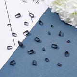 304 Stainless Steel Snap on Bails, Electrophoresis Black, 7x4x3mm, Inner: 6x3mm, 50pcs/box