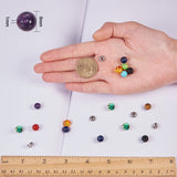 DIY Chakra Style Bracelet Making, Synthetical/Natural Gemstone Beads, Alloy Bead Spacers and Crystal Thread, 13.5x7x3cm