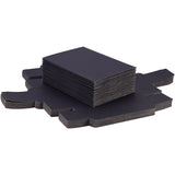 Kraft Paper Folding Box, Drawer Box, Rectangle, Black, 12.1x5.1cm, Finished Product: 10.6x3.6x3.5cm, 20pcs/set