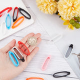 18Pcs 9 Colors Silicone Pendant, for Electronic Stylus & Lighter Making, Oval, Mixed Color, 40x14.2mm, 2pcs/color