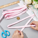 6M Polyester Satin Ribbons, for Webbing Dress Zipper Replacements, Pink, 5/8~5/8 inch(15~17mm), about 6.56 Yards(6m)/Roll