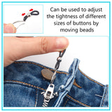 Brass Zipper Holder Hook Upper for Jeans, Silicone Zipper Slider Keeper, Mixed Color, 39mm, 2 colors, 12pcs/color, 24pcs/set