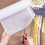 Fusible Cut Away Stabilizer, Non-Woven Interlining for Embroidery, White, 29.9x0.02cm