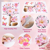 PVC Wall Decoration, Decorative Wall Stickers, Flower Pattern, 494x304x10~16mm