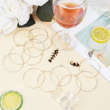 60Pcs 2 Colors 316 Surgical Stainless Steel Wine Glass Charms Rings, Hoop Earring Findings, DIY Material for Basketball Wives Hoop Earrings, Mixed Color, 21 Gauge, 45x40x0.7mm, 30pcs/color