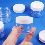 Transparent Plastic Bead Containers, Column, Clear, 5x4.3cm, 18pcs/set