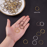 Tibetan Style Linking Rings, Circle Frames, Lead Free & Nickel Free, Mixed Color, 22x1.5mm, Inner Diamerer: 18.5mm, 4colors, 50pcs/color, 200pcs/box