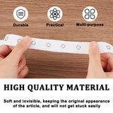 5 Yards Alloy Snap Button Tape Trim Polyester Ribbons, with 2Pcs Plastic Empty Spools, White, 7/8 inch(21mm)