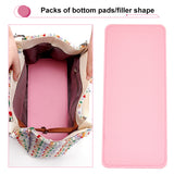 Rectangle Felt Bag Bottom Shapers, for Knitting Bag, Women Bags Handmade DIY Accessories, Pink, 30.5x13x0.5cm