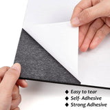 Sponge EVA Sheet Foam Paper Sets, With Adhesive Back, Antiskid, Rectangle, Black, 30x21x0.4cm