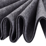 Polyester Felt, Fabric, Rectangle, Dark Gray, 40x0.1cm, 3m/roll