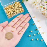 150Pcs Brass Beads, Long-Lasting Plated, Cube, Real 18K Gold Plated, 5x5x5mm, Hole: 3mm