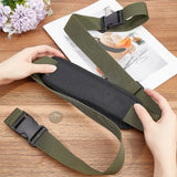 Polyester Carry Straps for Beach Chair, Folding Bike, Camping Accessories, with Plastic Buckles, Dark Olive Green, 1066~1764x38x1.5mm