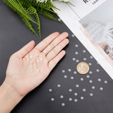 100Pcs Comfort Silicone Pads for Screw Back Clip on Earrings, Anti-Pain, Clip on Earring Cushion, Clear, 5.5x1.5mm, Hole: 1.6mm