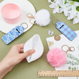 DIY Cup Bottle Accessory Kits, Including Pom Pom Ball & Polyester Pendant Keychain, Zinc Alloy Cell Phone Heart Holder Stand, Silicone Cup Bottom Sleeve Covers, Mixed Color, 8Pcs/bag
