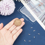 20Pcs 925 Sterling Silver Cord Ends, Silver, 6.5x2mm, Hole: 2mm, Inner Diameter: 1.5mm