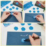 Adhesive Wax Seal Stickers, Envelope Seal Decoration, for Craft Scrapbook DIY Gift, Anchor Pattern, 3cm, about 50pcs/box