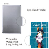Metal Iron Sign Poster, for Home Wall Decoration, Rectangle with Word, Donkey Pattern, 300x200x0.5mm