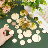 120Pcs 3 Sizes 3D Round Dot Acrylic Mirror Wall Stickers, Adhesive Mirror Wall Decor Decals for Home Decoration, DIY Craft, Gold, 24.5~49x1.5mm