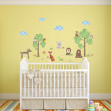 PVC Wall Stickers, Wall Decoration, Hedgehog, 390x700mm, 2 sheets/set
