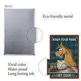 Metal Iron Sign Poster, for Home Wall Decoration, Rectangle, Donkey Pattern, 300x200x0.5mm