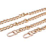 Bag Strap Chains, Iron Curb Link Chains, with Swivel Lobster Claw Clasps, Golden, 160x1cm, 1strand/box