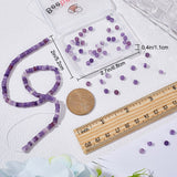 1 Strand Natural Lepidolite/Purple Mica Stone Beads Strands, Heishi Beads, Flat Round/Disc, 4.5x2~3mm, Hole: 0.8mm, about 158pcs/strand, 15.08~16.26 inch(38.3~41.3cm)