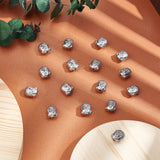 16Pcs 304 Stainless Steel Beads, Buddha Head, Stainless Steel Color, 11x9x6.5mm, Hole: 1.6mm