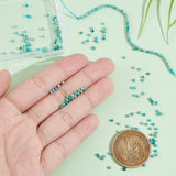 1 Strand Natural HuBei Turquoise Beads Strands, Faceted, Round, 2mm, Hole: 0.5mm, about 184pcs/strand, 15.75''(40cm)