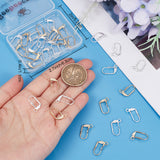 40Pcs 4 Style Brass Leverback Earring Findings, with Loop, 925 Sterling Silver Plated & Real 24K Gold Plated, 16.5x11x2~4mm, Pin: 0.7mm, Hole: 1.8mm, 10Pcs/style