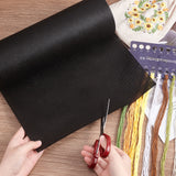 Non-Woven Fabric, for DIY Luggage Construction Decoration, Black, 29.9x0.02cm