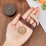 PU Imitation Leather Cord, for Clothing, Flat, Sienna, 12.5x1.2mm, about 2.19 Yards(2m)/Roll