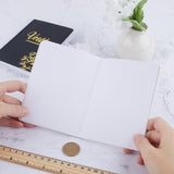 Imitation Leather Wedding Guestbooks Notepad with Gold Foil, for Wedding Decoration, Rectangle with Flower, Mixed Color, 133x99x3mm, 2 books/set