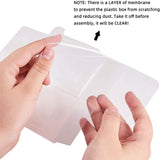 120Pcs Transparent Plastic PET Box Gift Packaging, Waterproof Folding Cartons, Cube, Clear, 6x6x6cm