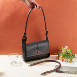 2Pcs Cowhide Leather Bag Handle, for Handbag Replacement Accessories, Coconut Brown, 60x1.05x1.35cm