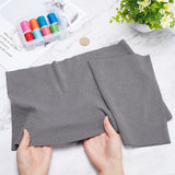 85% Cotton & 15% Elastic Fiber Ribbing Fabric for Cuffs, Waistbands Neckline Collar Trim, Gray, 600~650x200~250x2mm