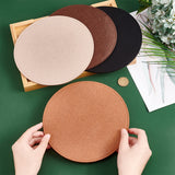 4Pcs 4 Colors Felt Bag Bottom Shaper, Flat Round, Mixed Color, 20x0.5cm, 1pc/color