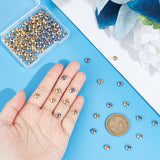 120Pcs 2 Colors 304 Stainless Steel Spacer Beads, Rondelle, Golden & Stainless Steel Color, 6x3mm, Hole: 1.8mm, 60pcs/color